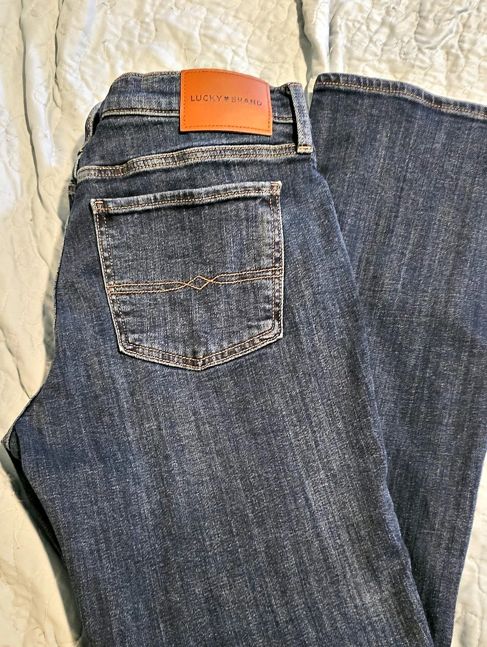 Lucky Brand Sweet Mid Rise Boot Bootcut Jeans in Blue Waist 30 Like New